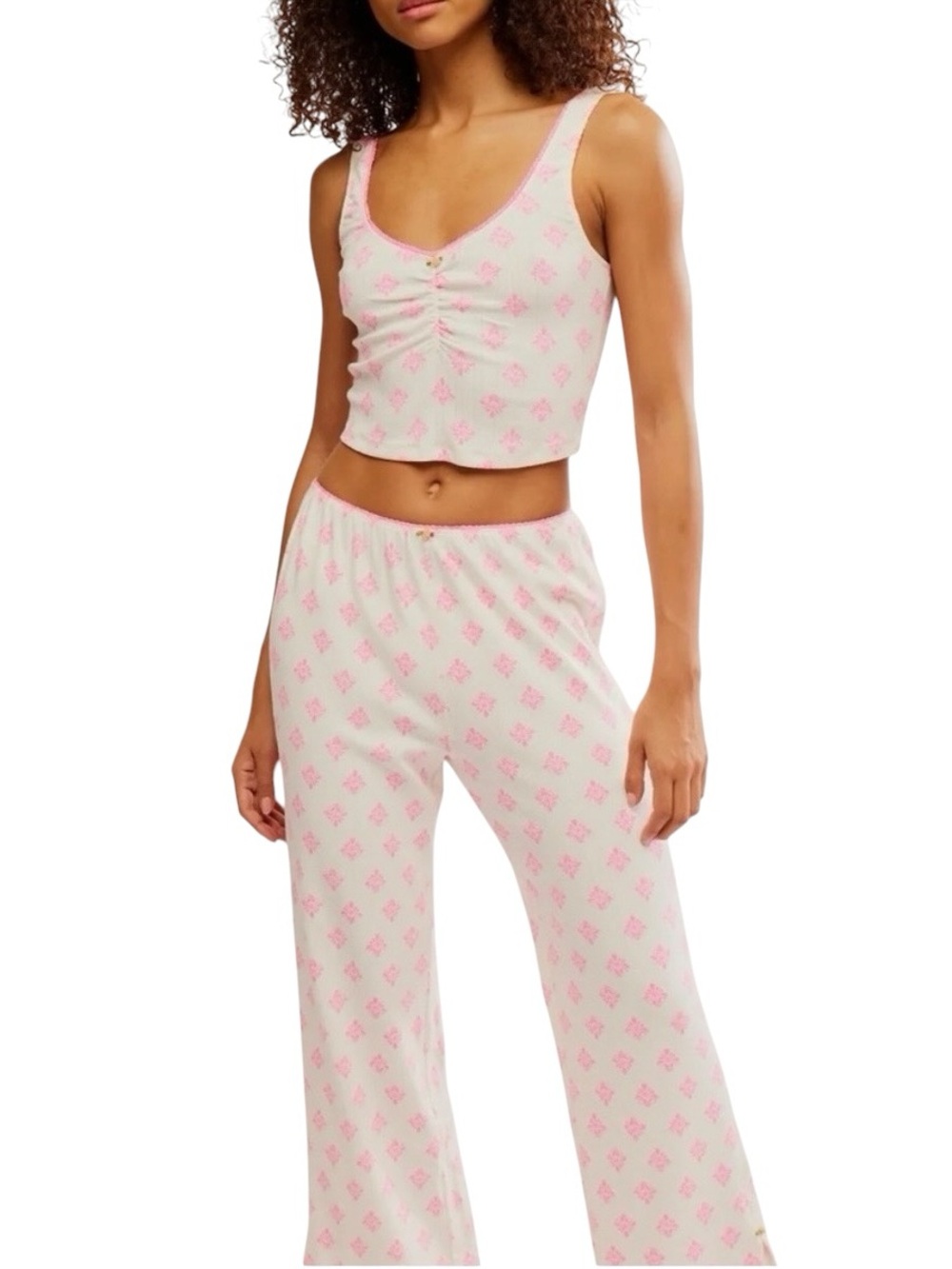 Free People Fresh in Love Pajamas NWT